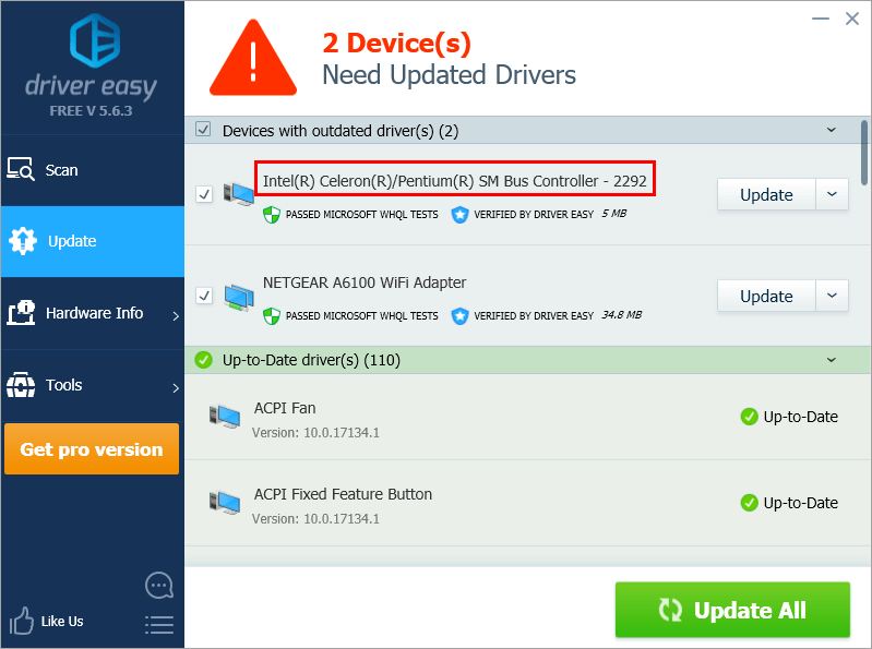 SM Bus Controller Driver Update