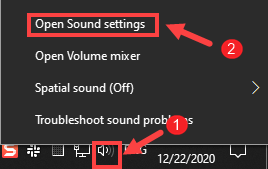 open sound settings