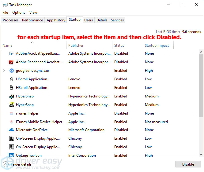 system configuration